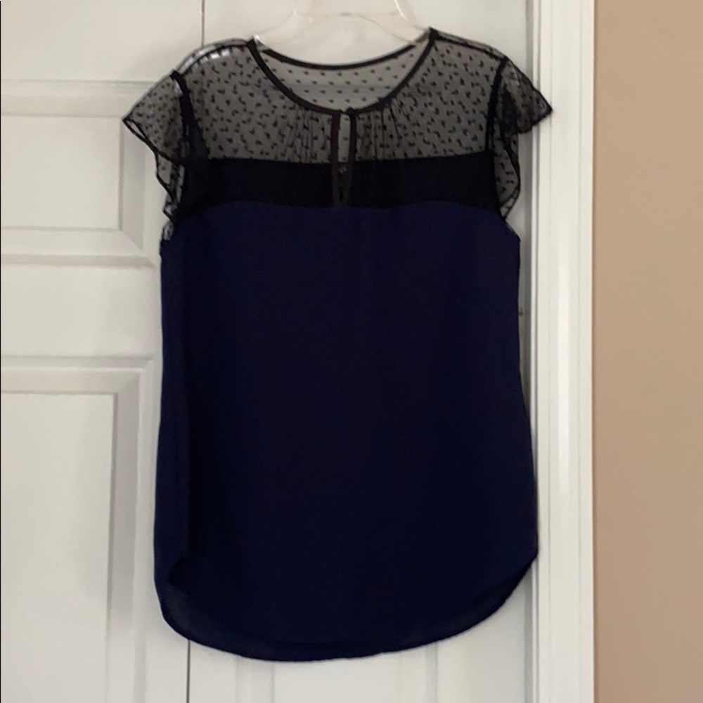 J. Crew sheer top blouse